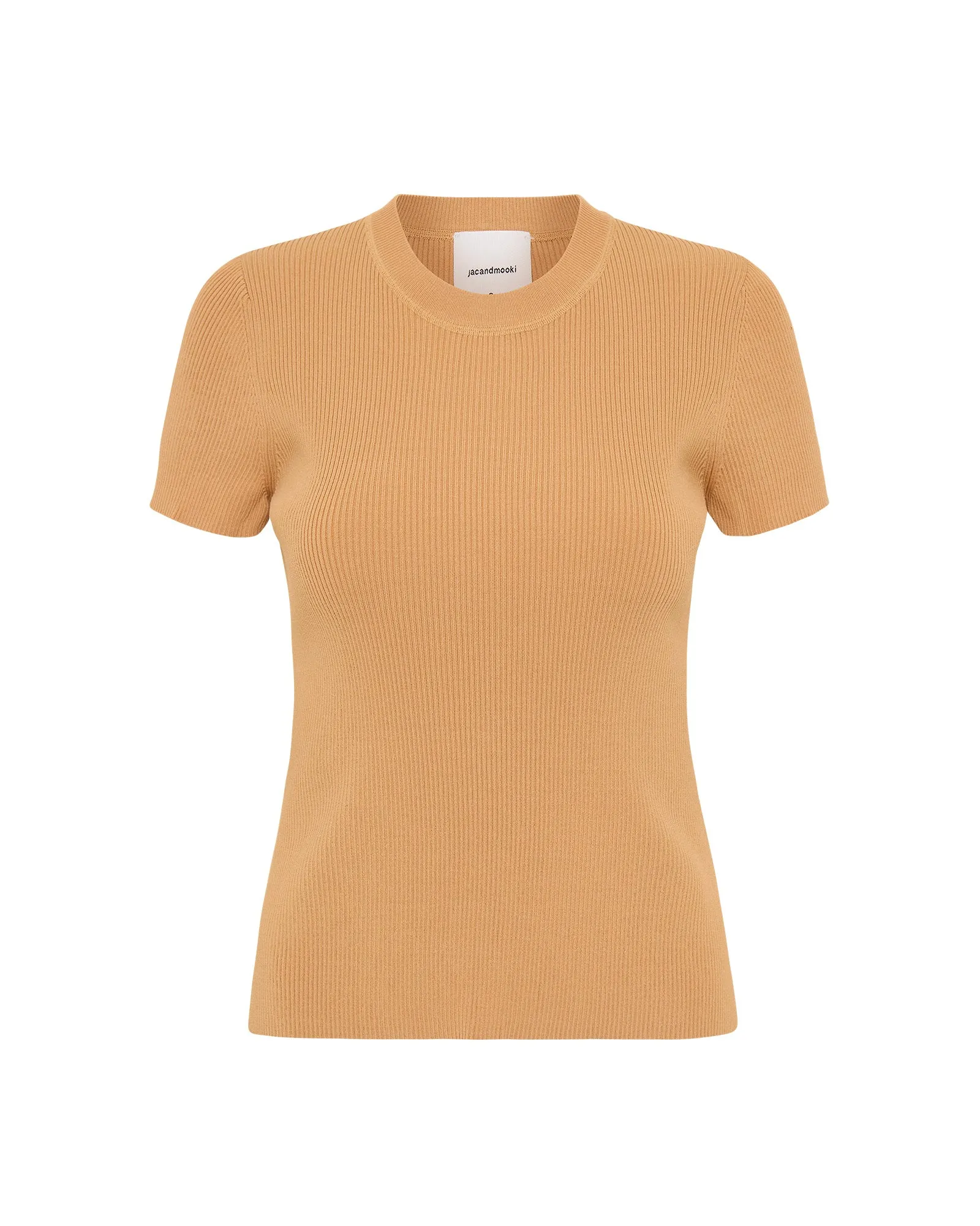 AGNES KNIT TEE - CARAMEL