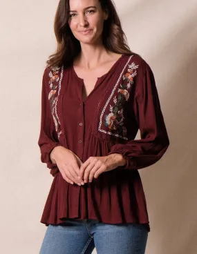 Alexia Embroidered Tunic - As-Is-Clearance