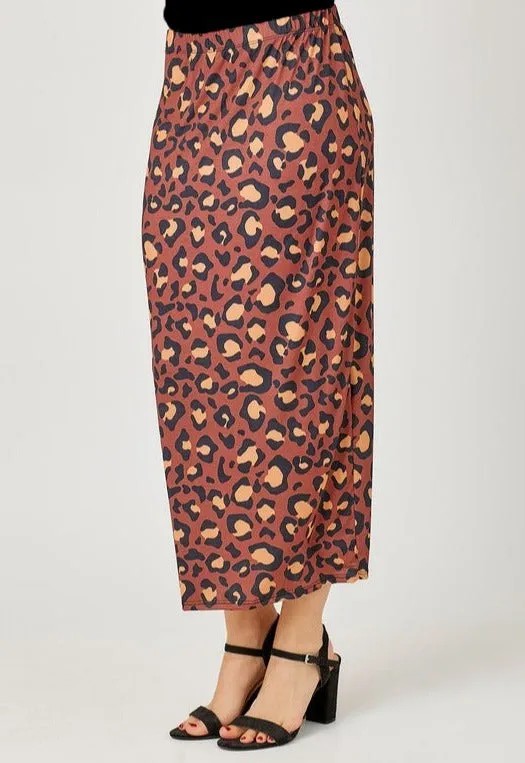 Amy Brown Leopard Pencil Skirt-Regular & Plus