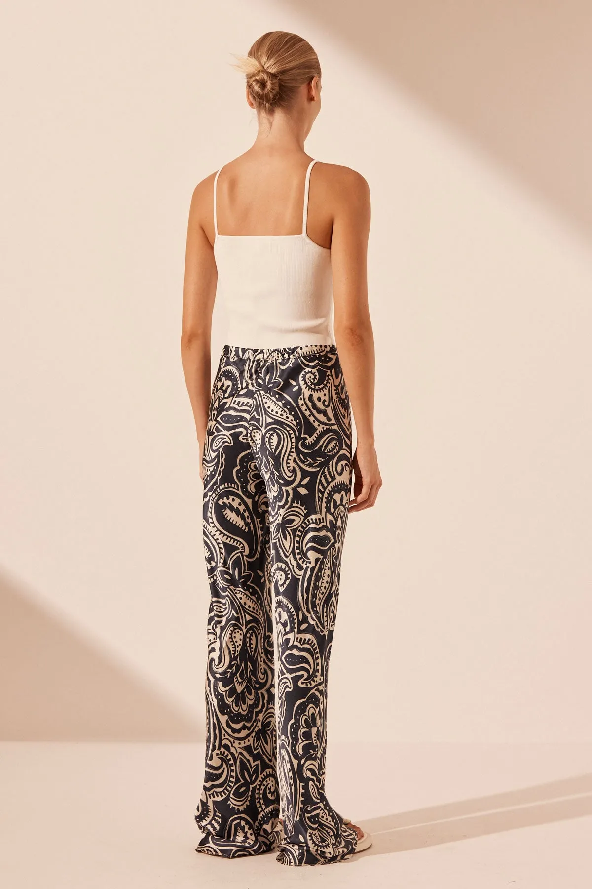 ANTHEA SILK BIAS CUT PANT