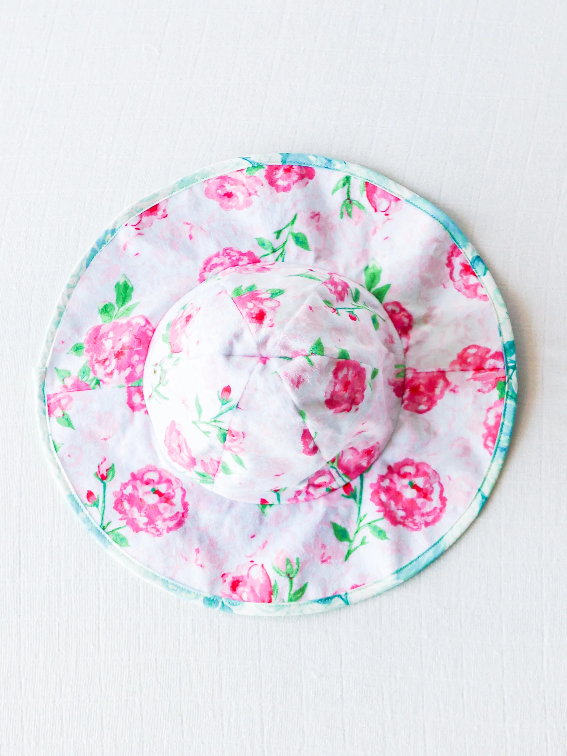 Baby Sunhat - Raspberry Roses