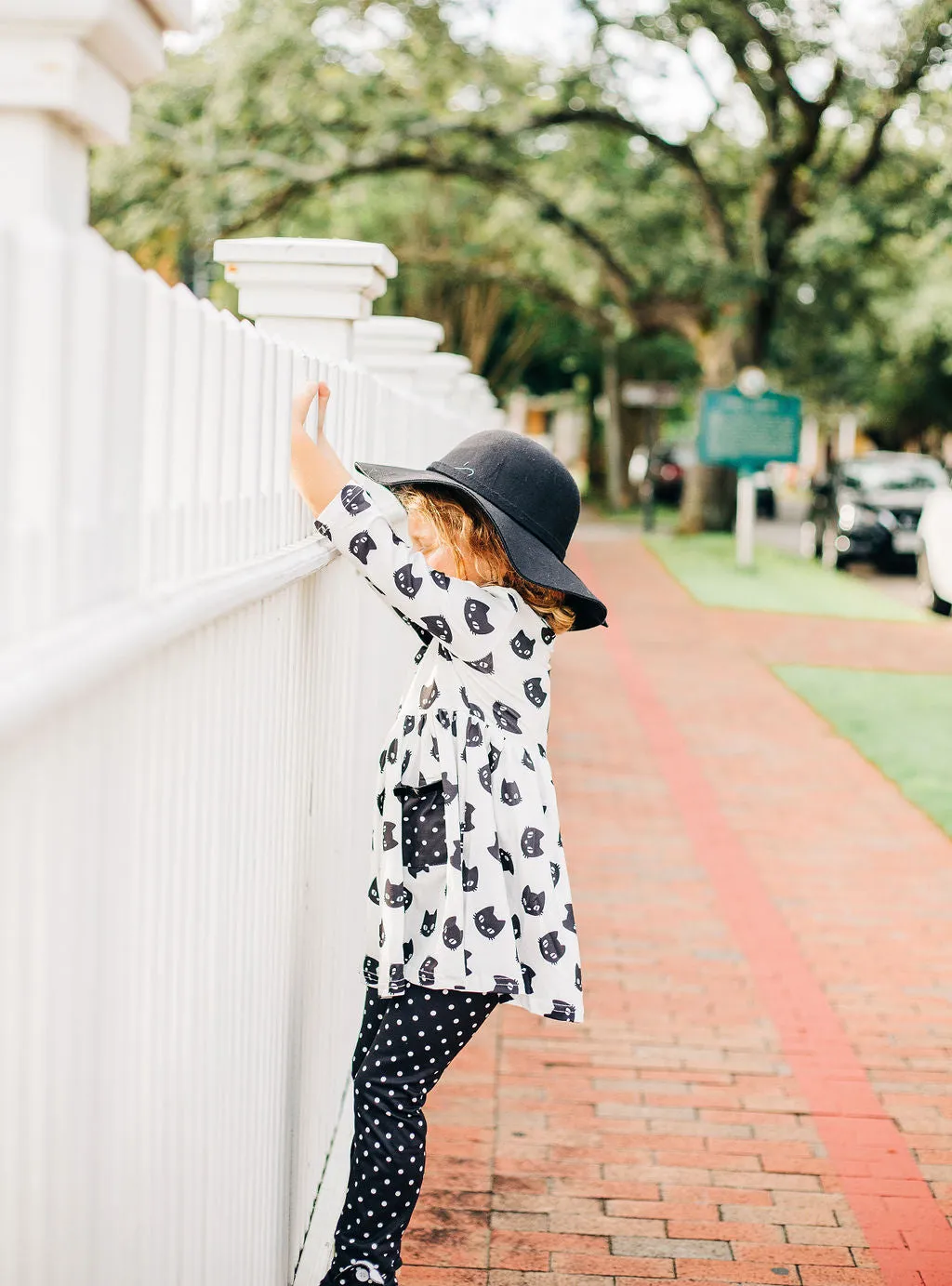 Black Polka Dot Leggings