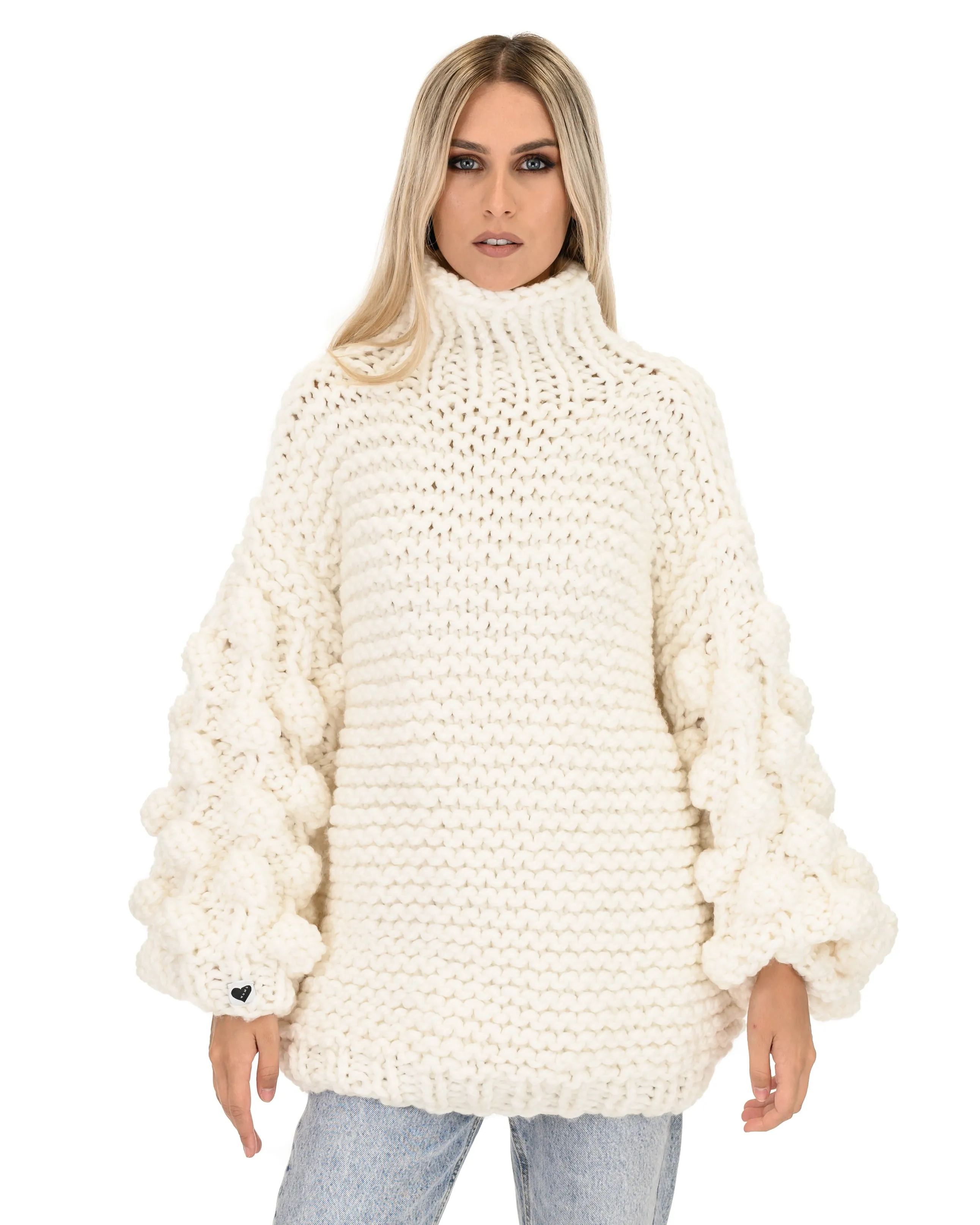 Bubble Sleeve Sweater