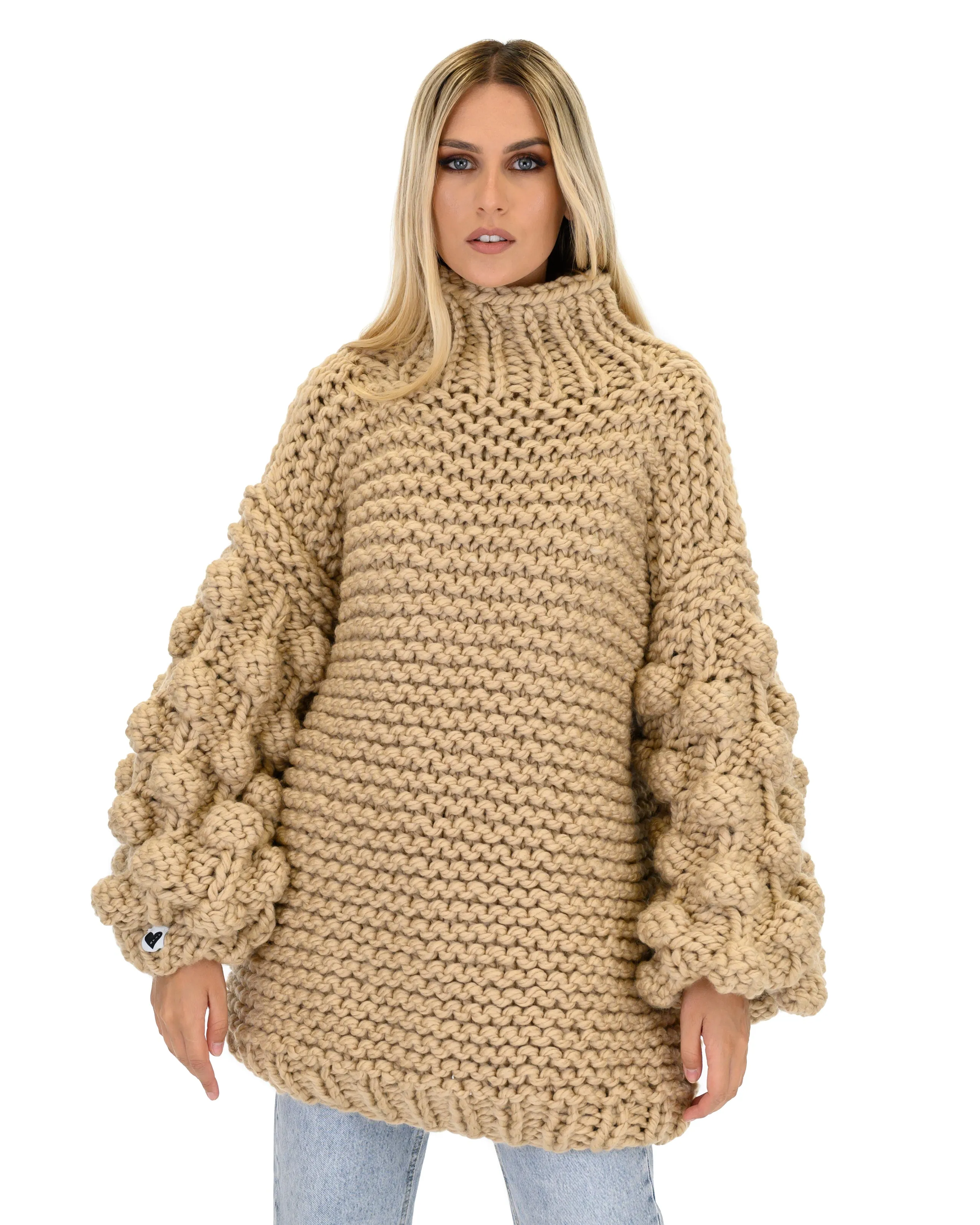 Bubble Sleeve Sweater