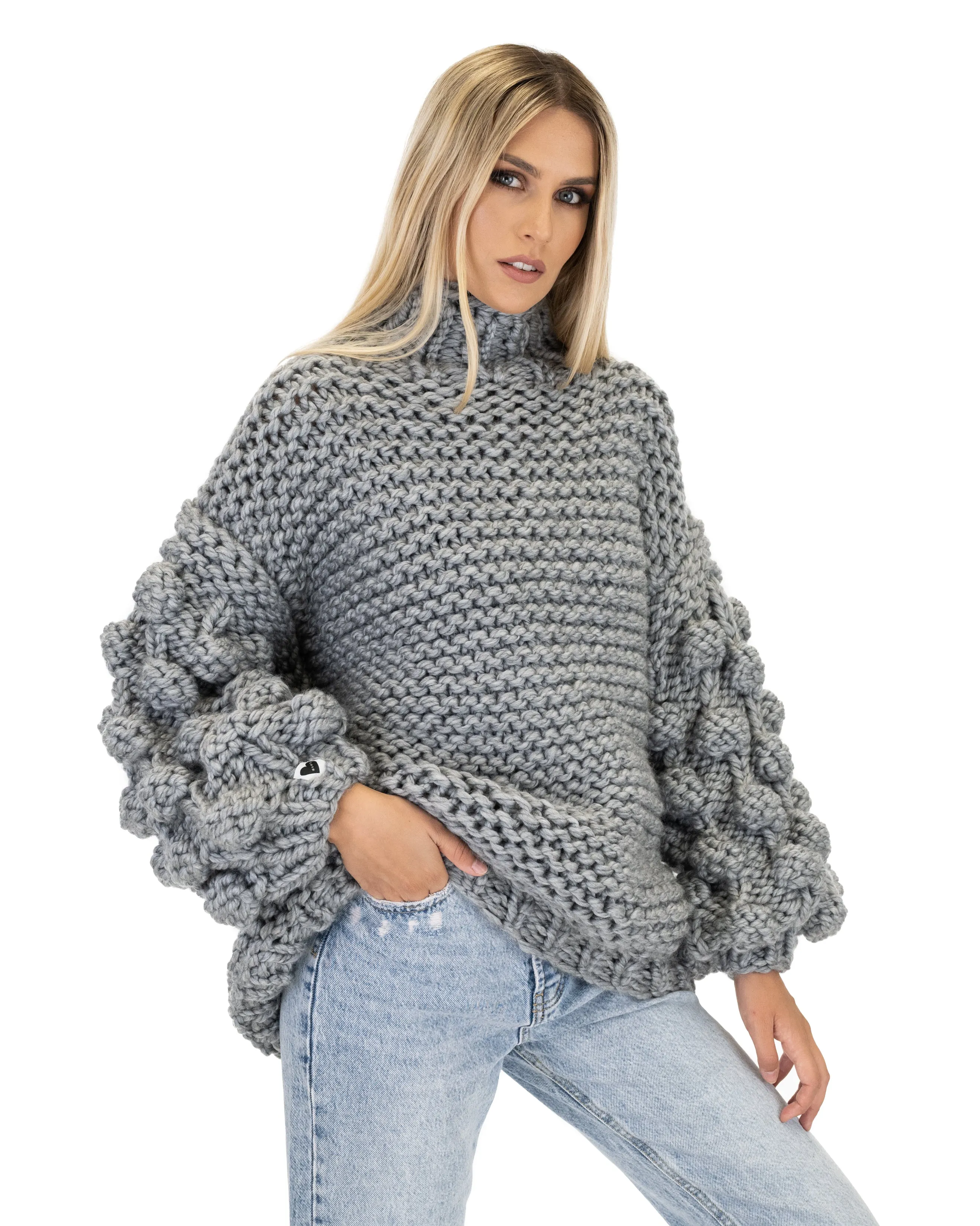 Bubble Sleeve Sweater