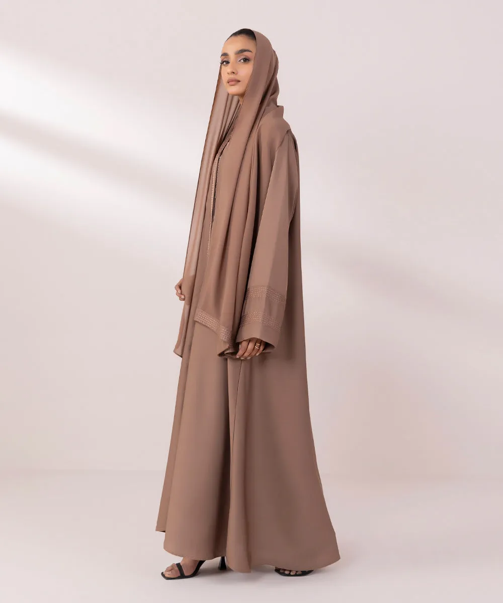 Button Through Abaya Set