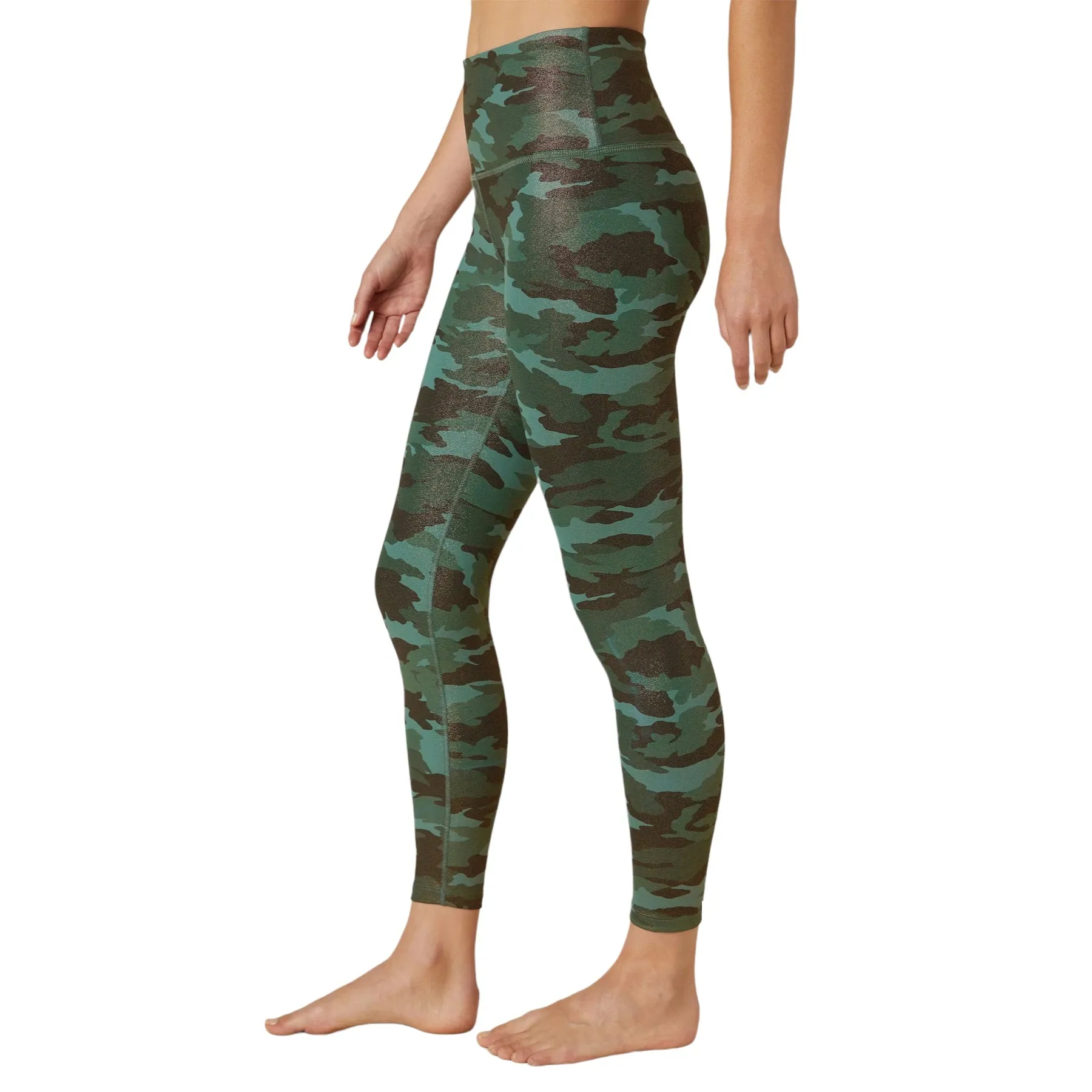 CAMO DUST POWERSHINE HIGH WAISTED MIDI LEGGING