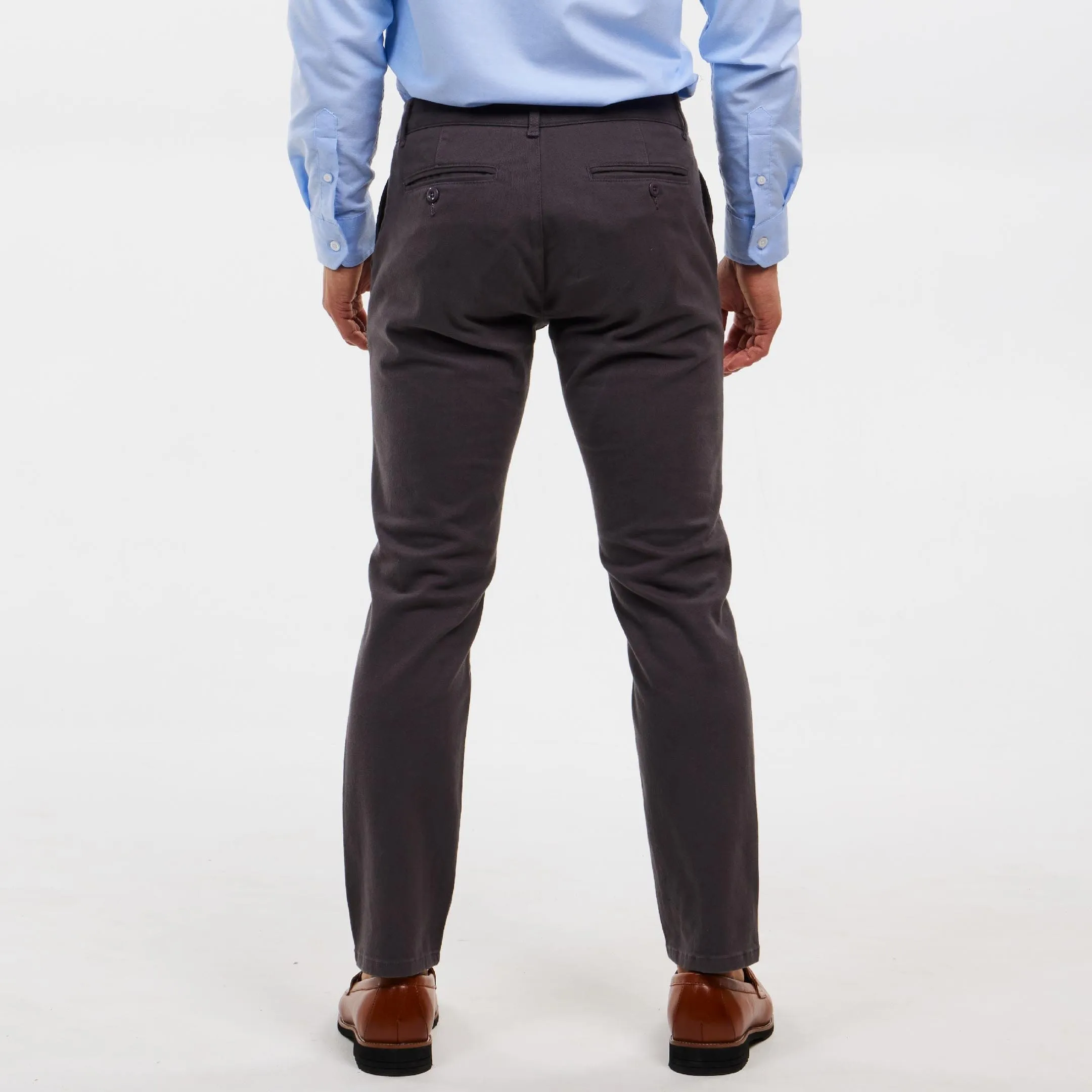 Charcoal Washed Stretch Chino