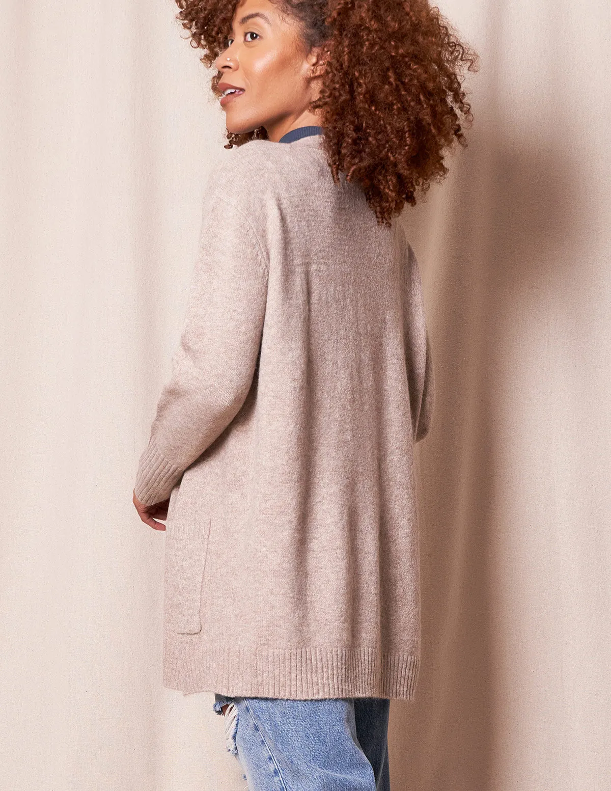 Cosy Open Front Cardigan