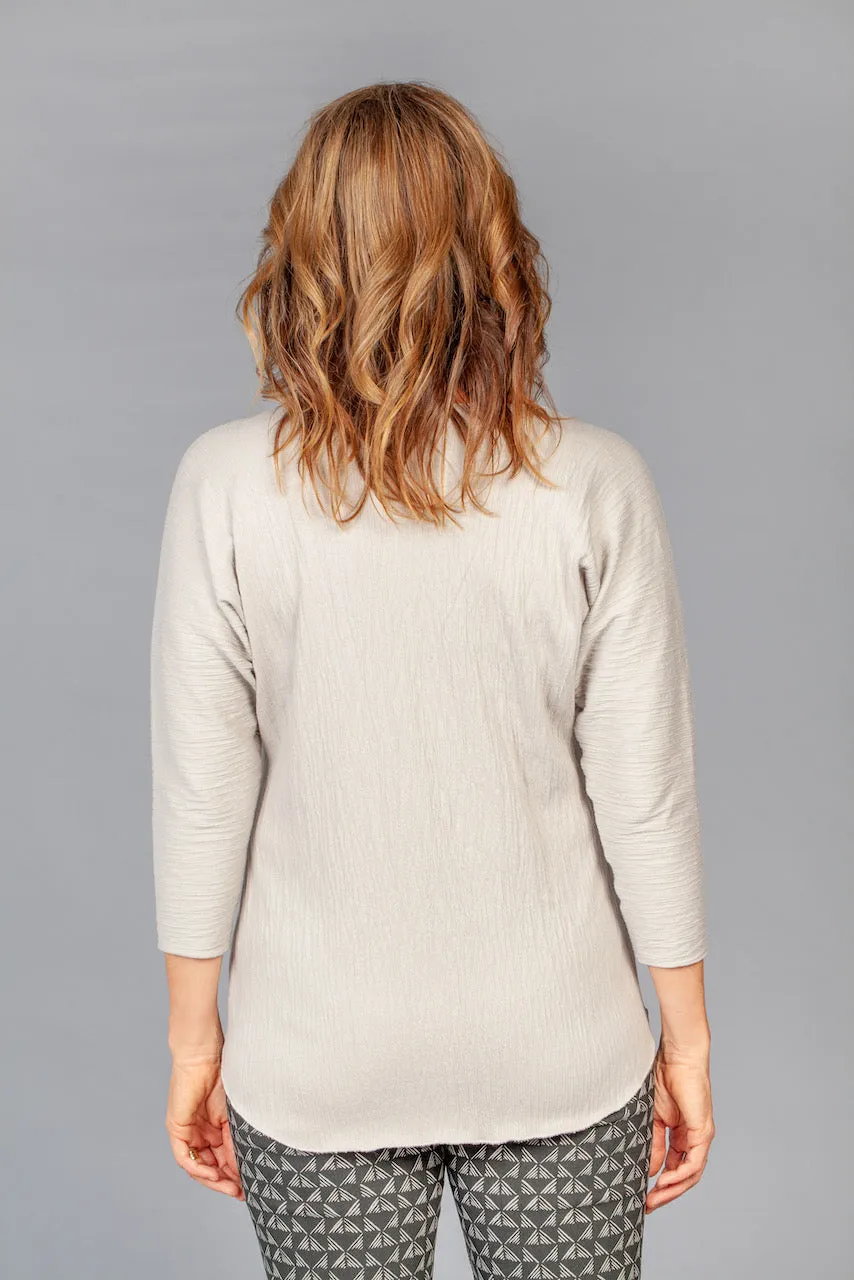 Crinkle Cotton 3/4 Sleeve Top