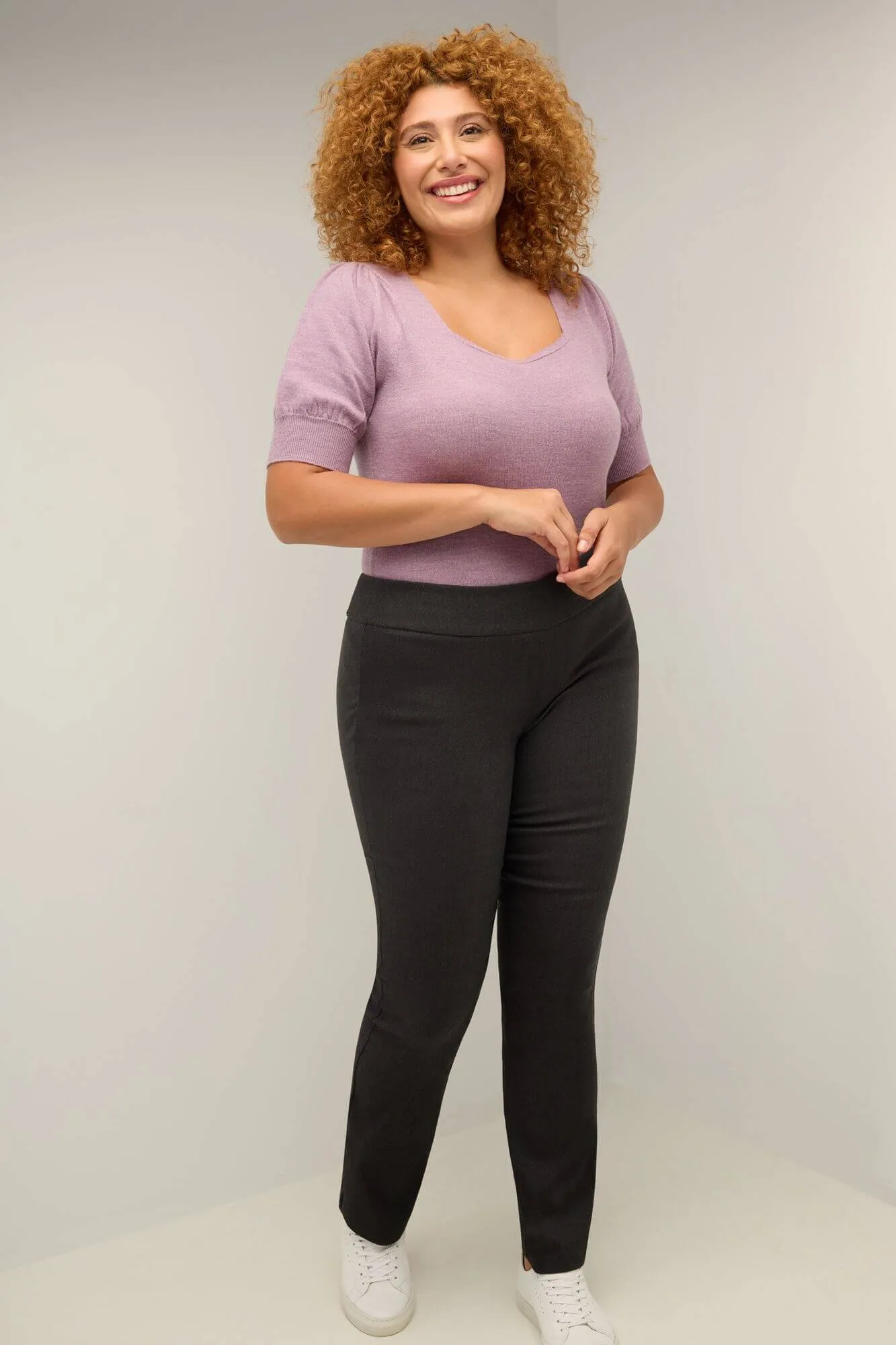 Curvy Tummy Control Straight Leg Pants