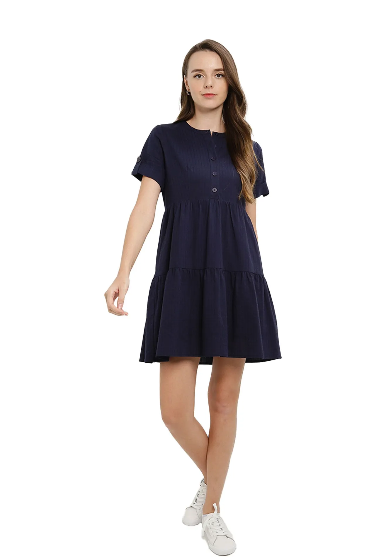 ELLE Apparel Ruffle Hem Mini Dress