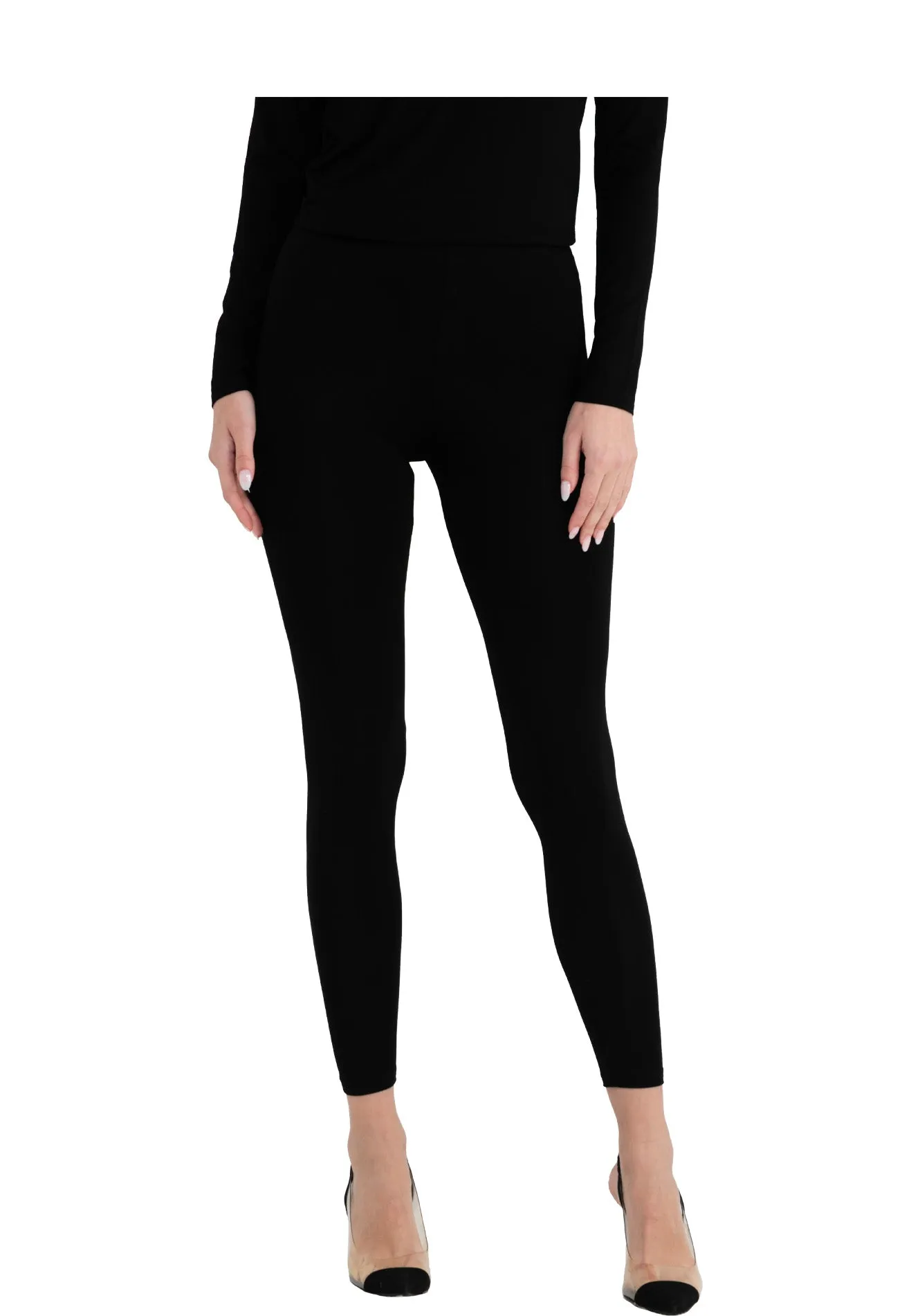 ELLE Leisure Plain Capri Leggings