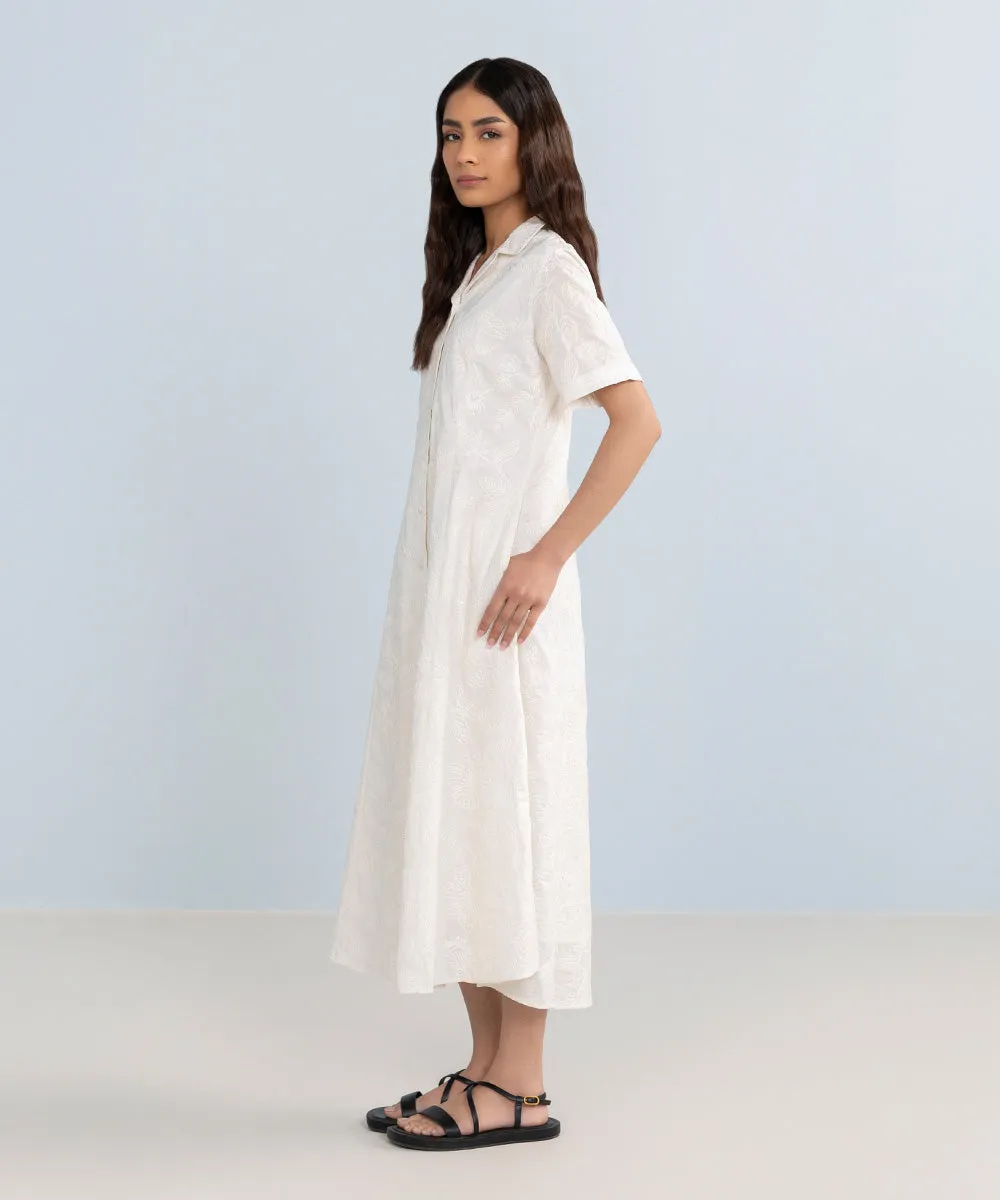 Embroidered Cotton Dress