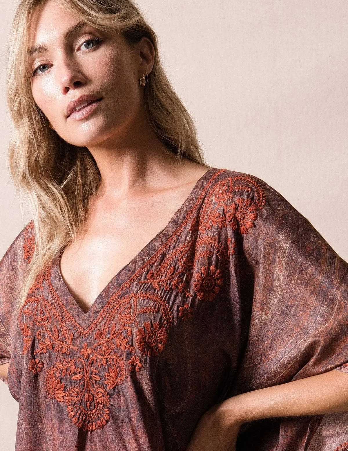 Fair Trade Flowy Tunic - Amber - As-Is-Clearance