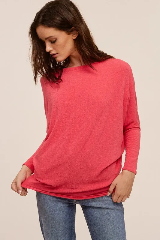 FINAL SALE - Crepe Basic Dolman Tops - 4 Colors!