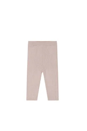 Frankie Knitted Legging - Ballet Pink Marle