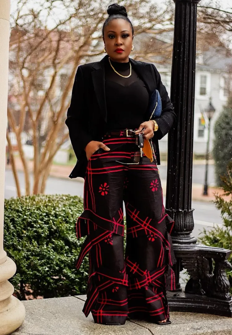 Geometric print | Wide Leg pants