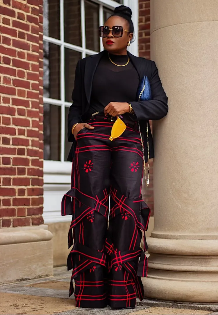 Geometric print | Wide Leg pants