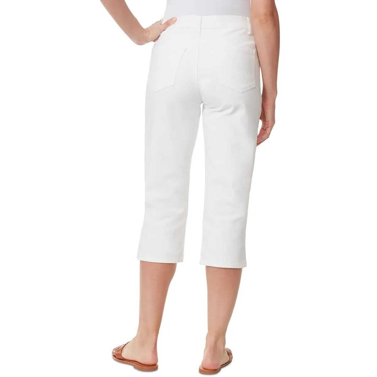 Gloria Vanderbilt Womens Mid-Rise Stretch Capri Jeans