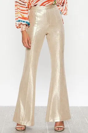 Gold Flare Pants