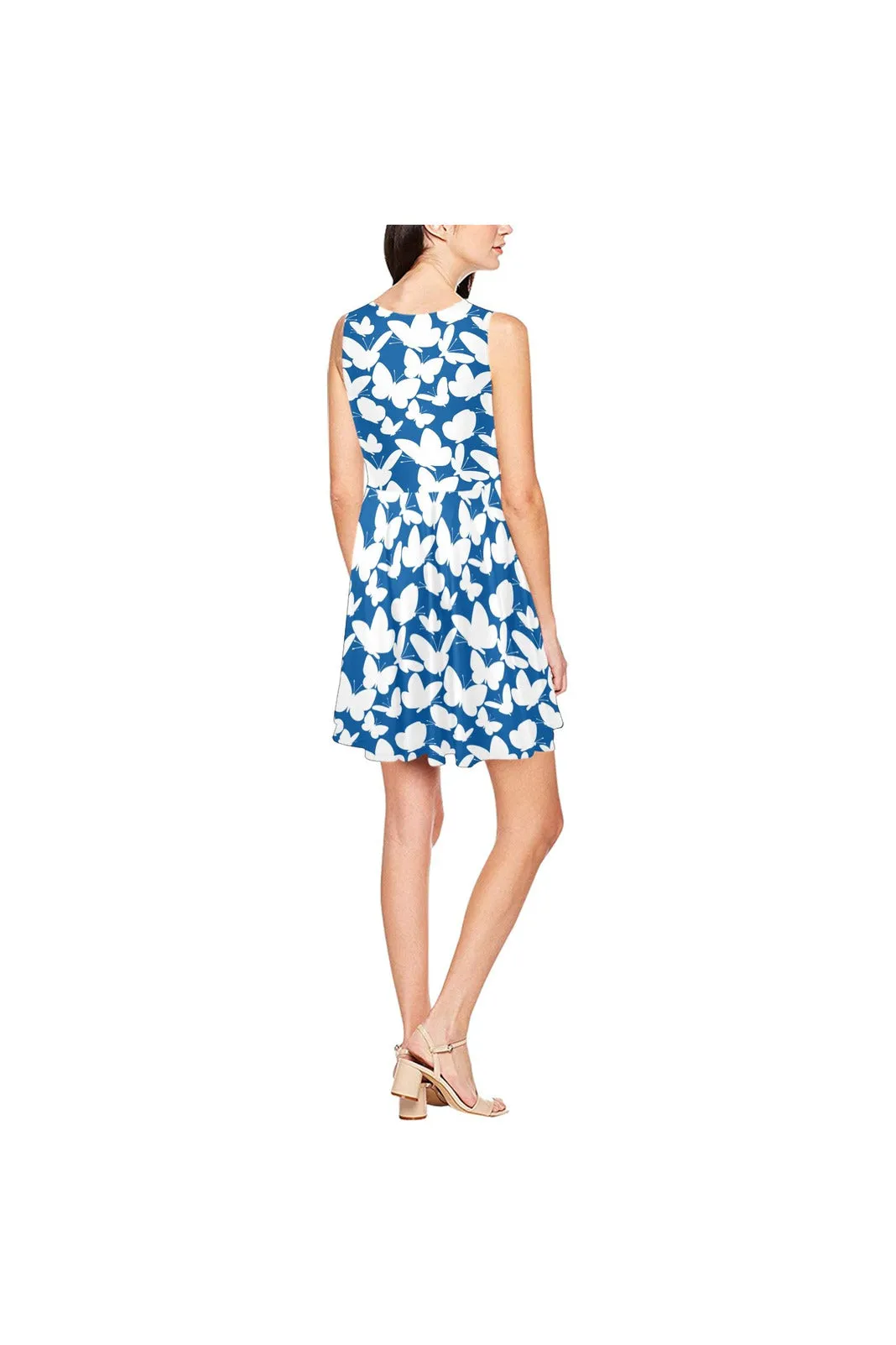 kaleidoscope of butterflies Thea Sleeveless Skater Dress