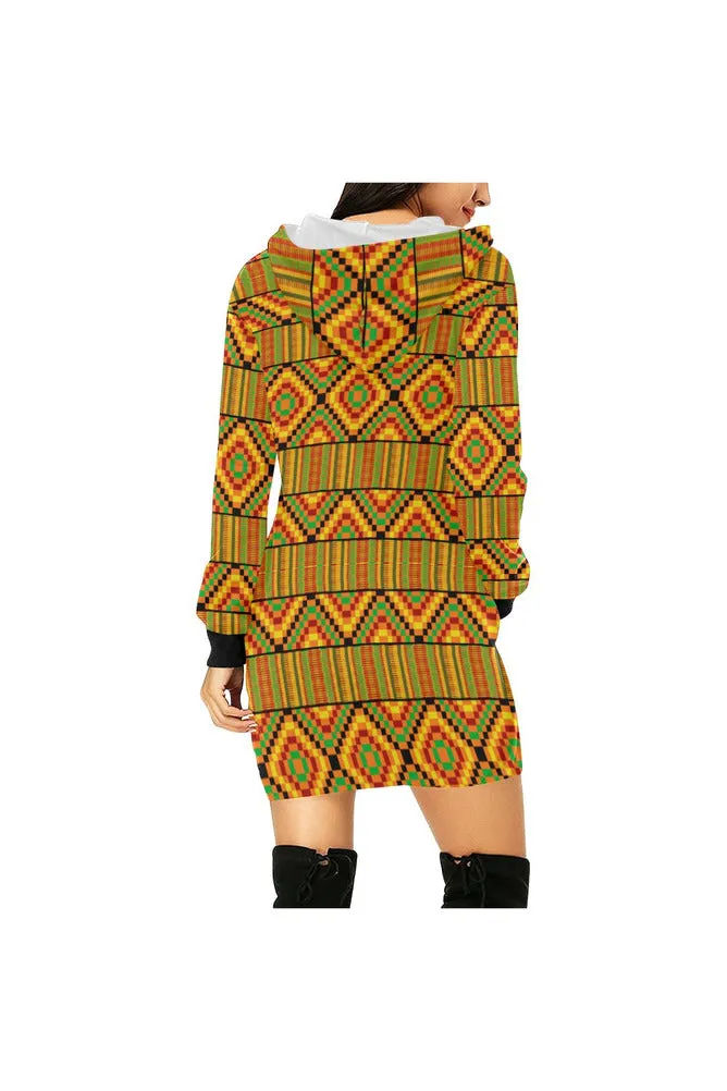 Karma Kente  Hoodie Mini Dress