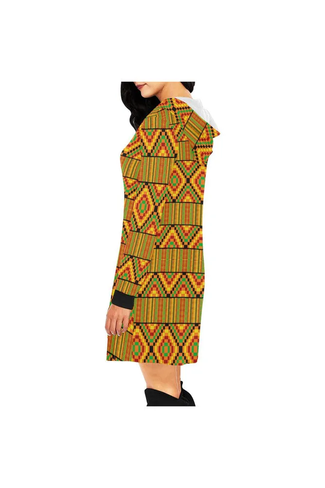 Karma Kente  Hoodie Mini Dress