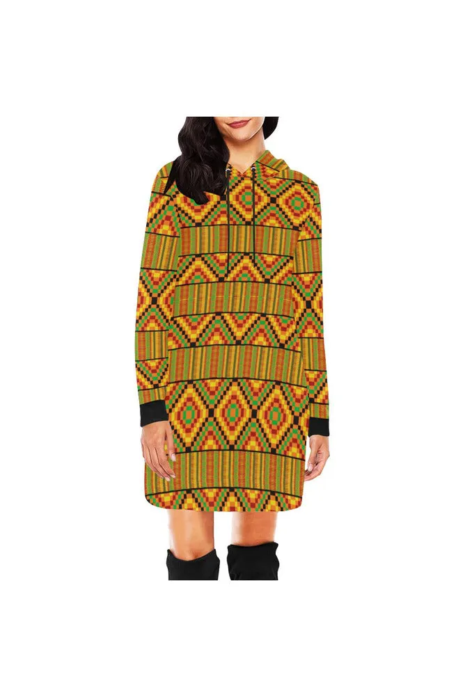 Karma Kente  Hoodie Mini Dress