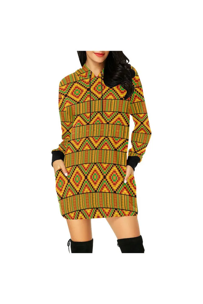 Karma Kente  Hoodie Mini Dress