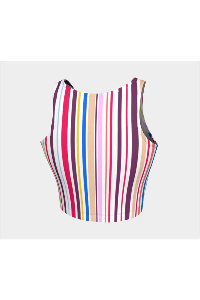 Multicolored Striped Athletic Top