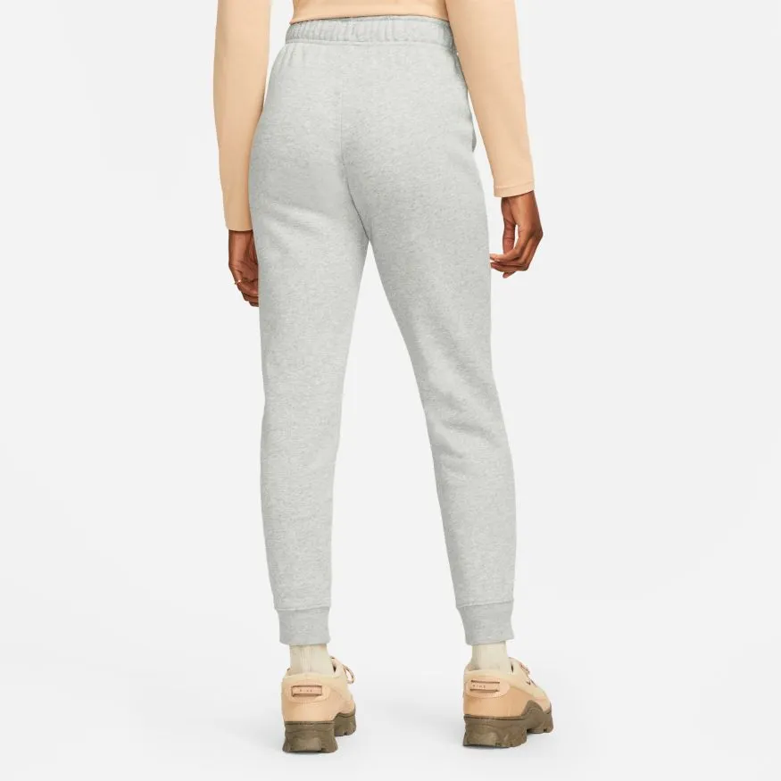 NIKE WOMEN'S SPORTSWEAR CLUB FLEECE MID-RISE SLIM GREY TRACKPANTS