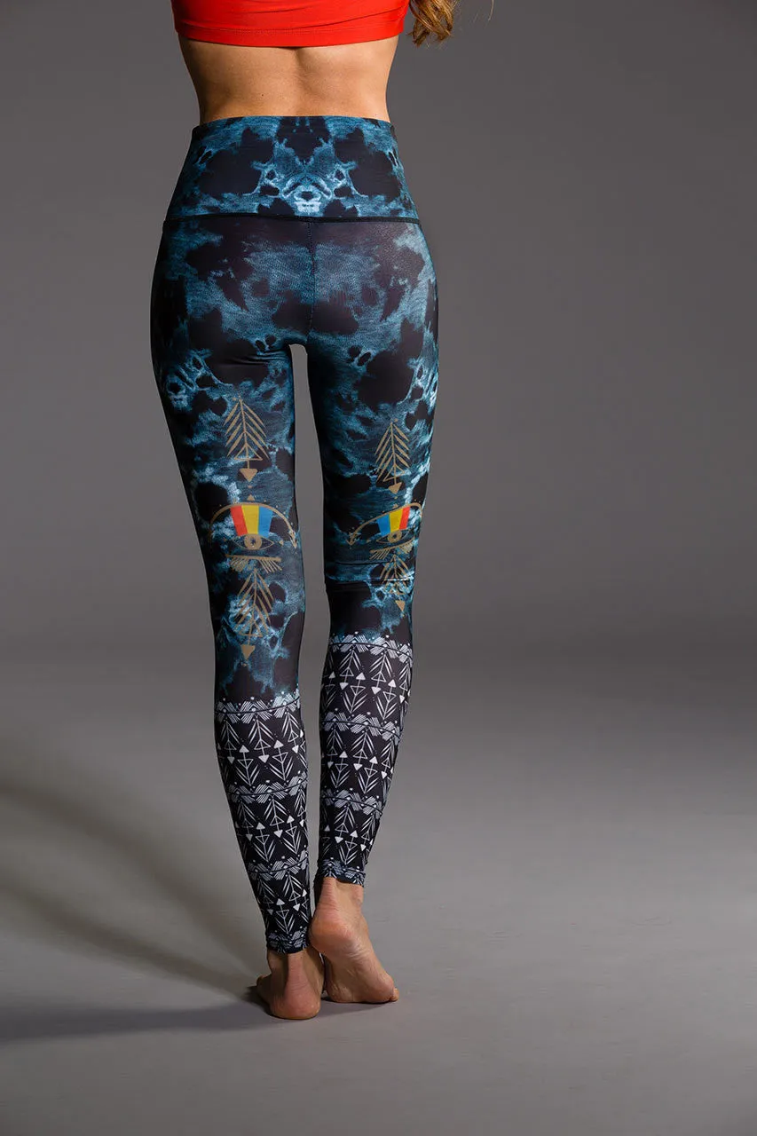 Onzie High Rise Graphic Legging Lucky Eye