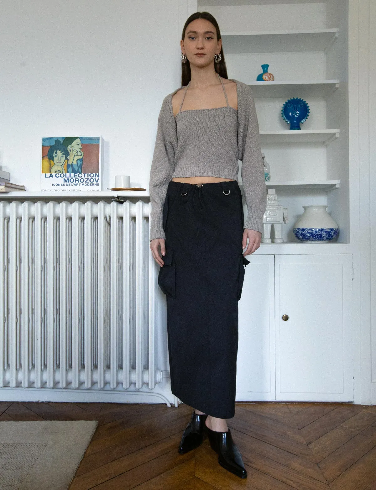 Parachute Pocket Maxi Skirt