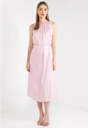 Ribbon Tie Sleeveless Maxi Dress