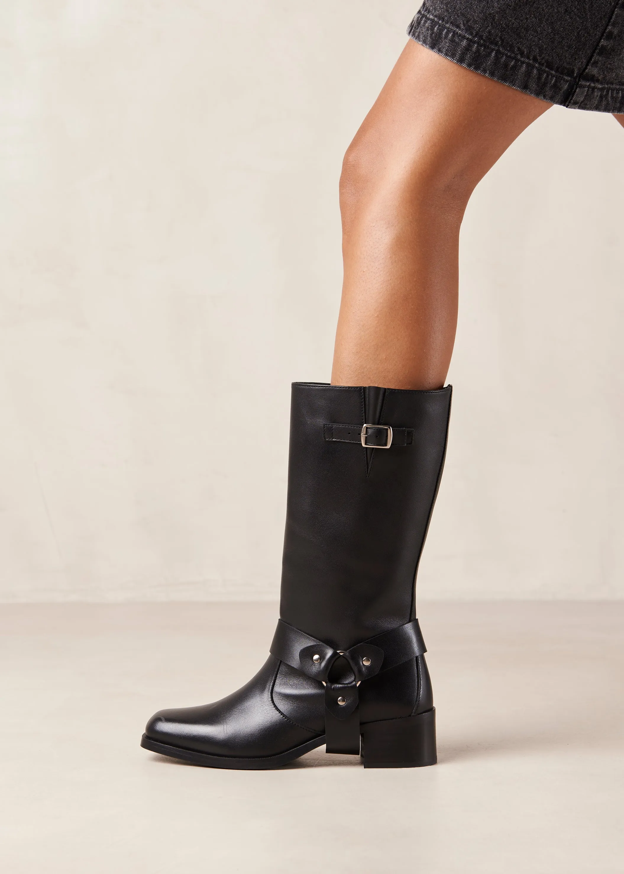 Rocky Black Leather Boots