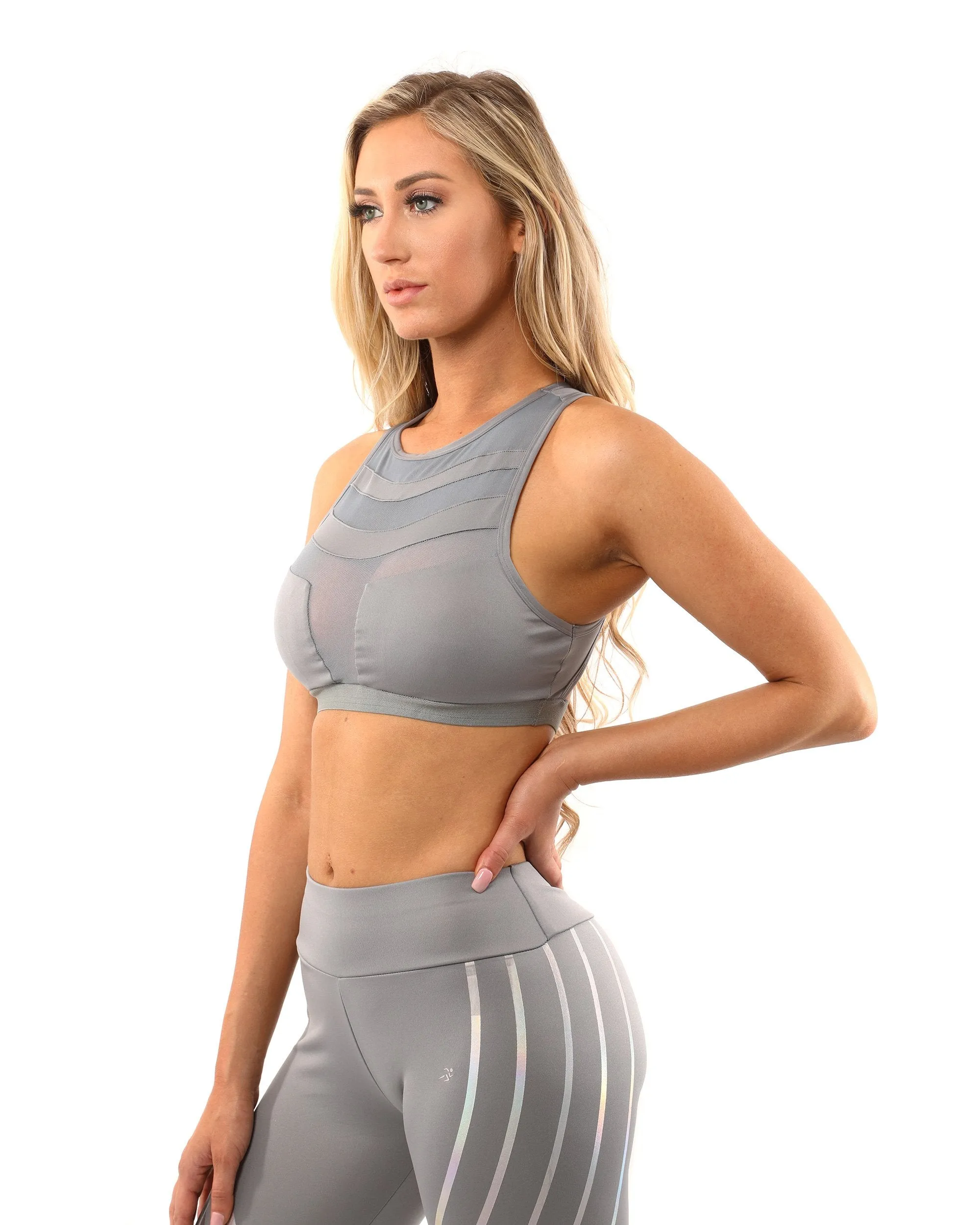 Savoy Active Laguna Set - Leggings & Sports Bra - Grey