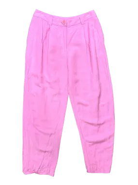 Size M - Obus Pink Linen Blend Tapered Leg Pants