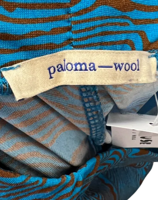 Size S - Paloma Wool Mosaic Blue Lohan Pants