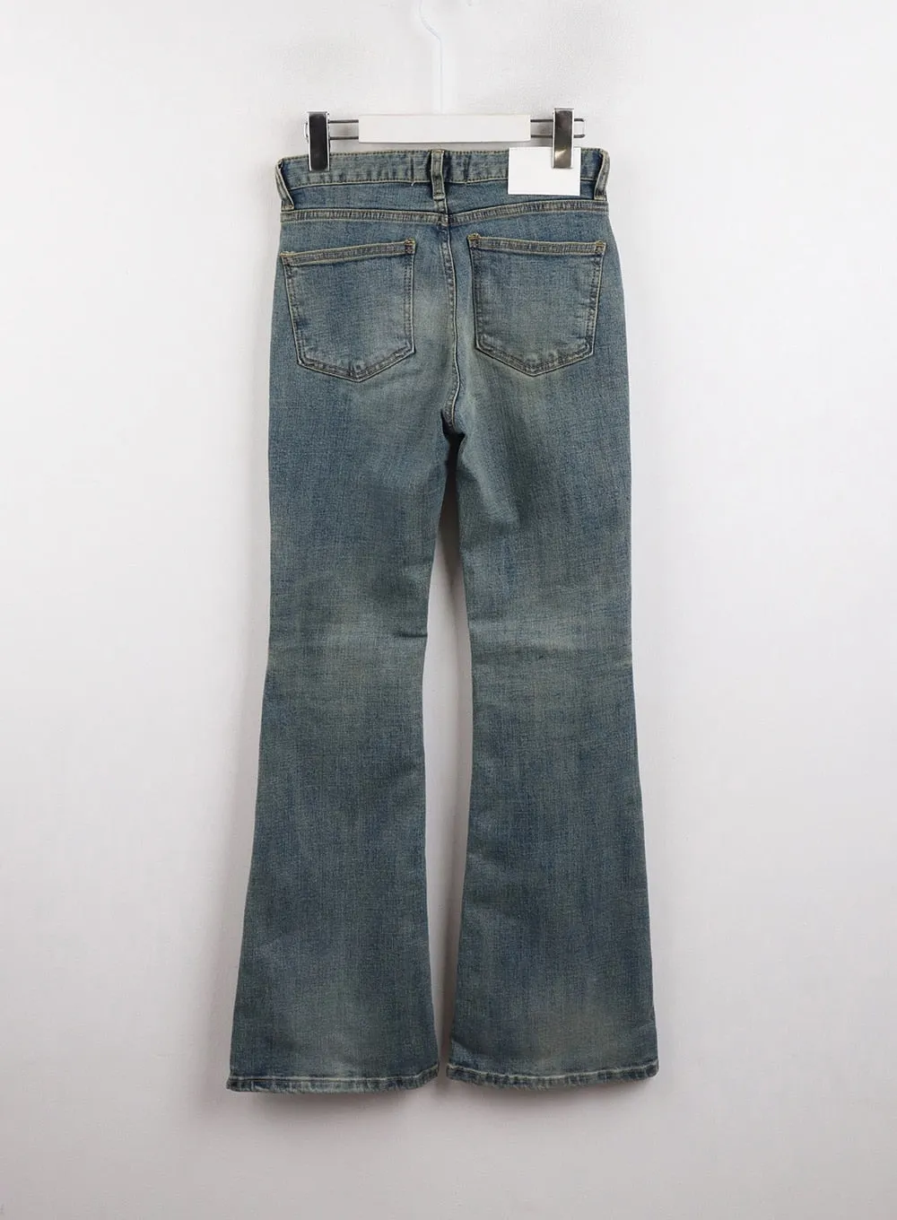 Slim Fit Washed Bootcut Jeans CJ416