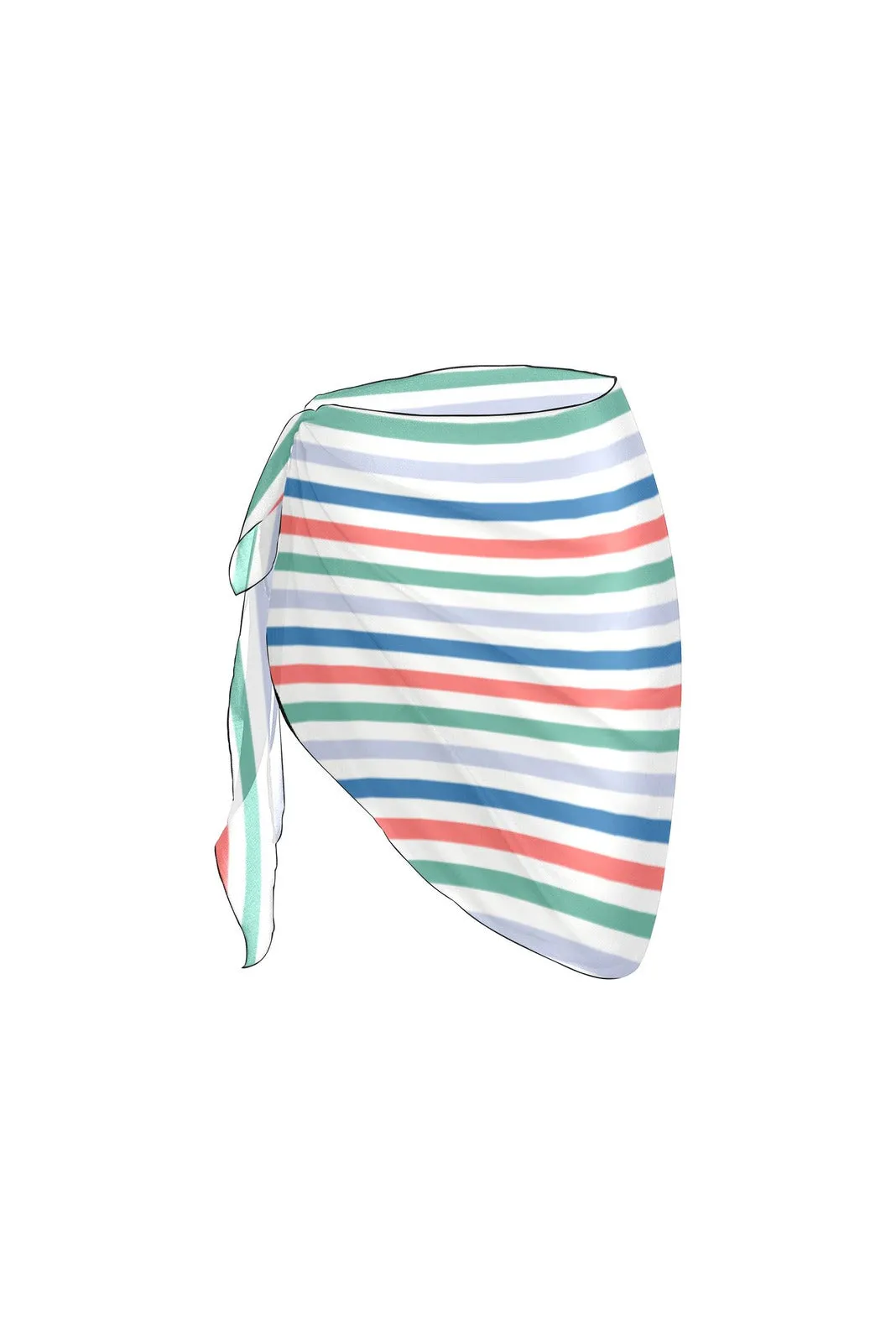 Striped Beach Sarong Wrap