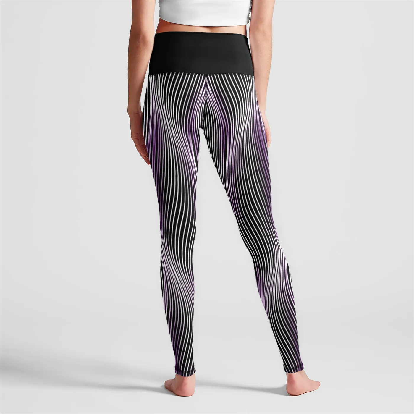 TRP Twisted Patterns 04: Weaved Metal Waves 01-01 Designer High Waist Leggings