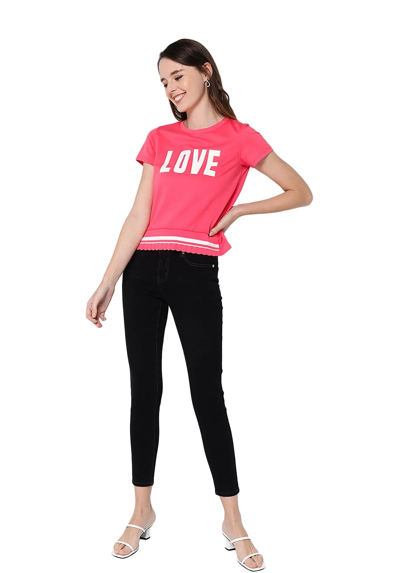 VOIR JEANS ''LOVE'' Short Sleeves Top