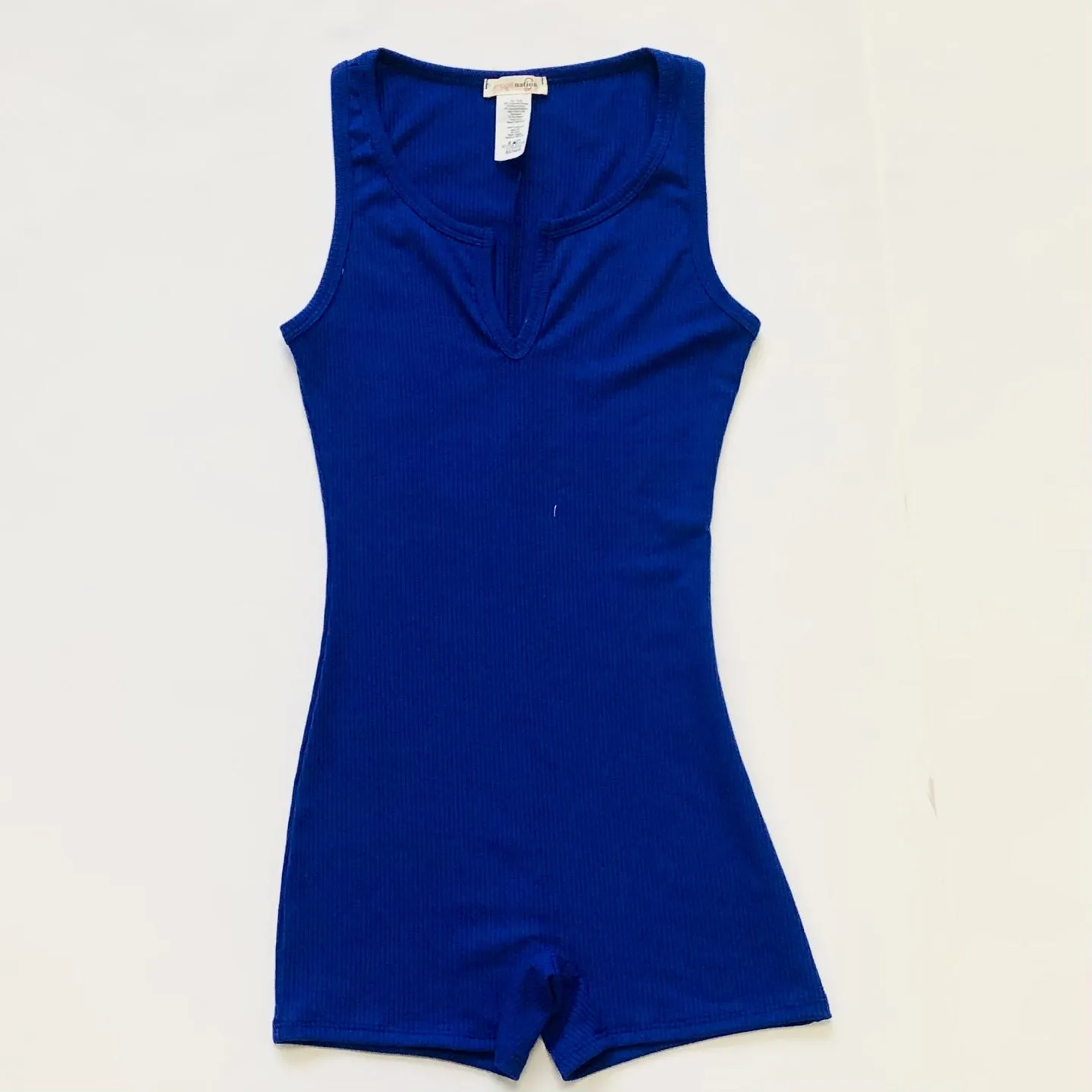 Women Ribbed Knit Fitted Romper