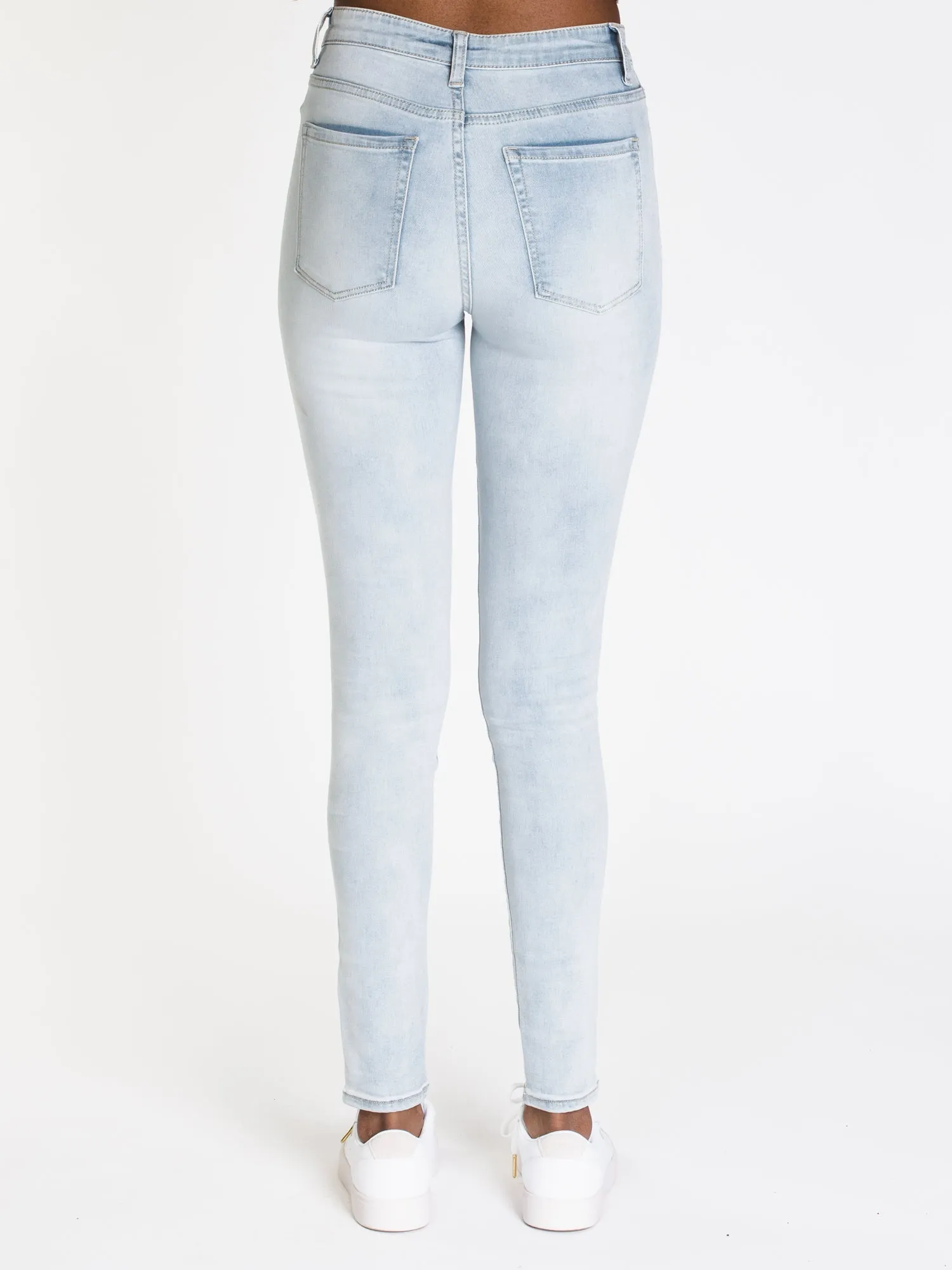 WOMENS HI-RISE SKINNY DENIM - LIGHT - CLEARANCE