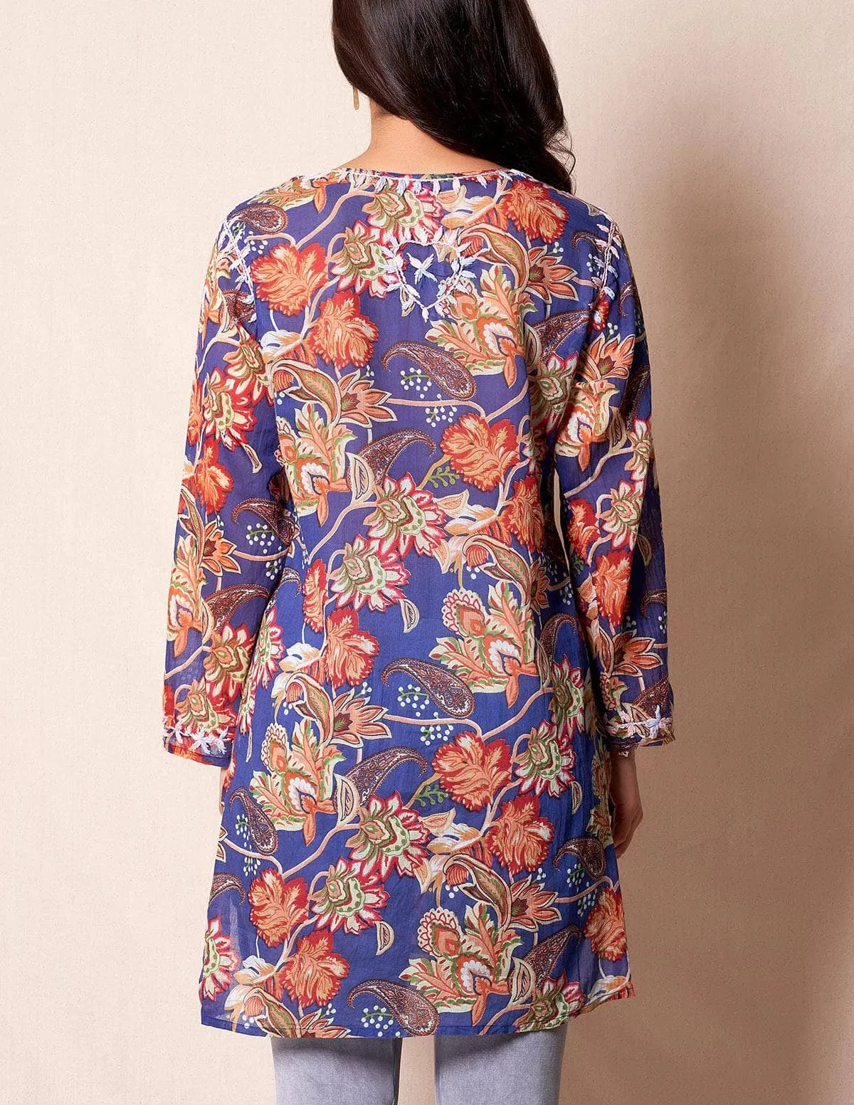 Zarah Tunic -  Indigo Garden